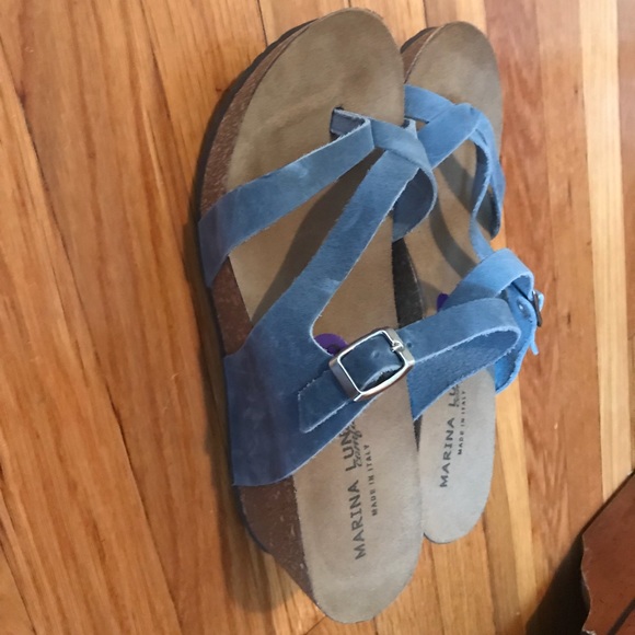 marina luna comfort wedge sandals